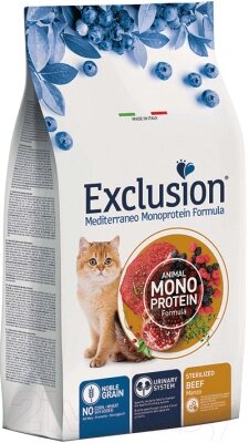 Сухой корм для кошек Exclusion Monoprotein Sterilized Beef / NGCSB12 от компании Бесплатная доставка по Беларуси - фото 1