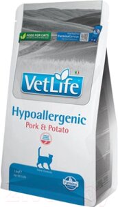 Сухой корм для кошек Farmina Vet Life Hypoallergenic Pork & Potato