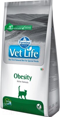 Сухой корм для кошек Farmina Vet Life Obesity от компании Бесплатная доставка по Беларуси - фото 1