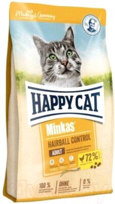 Сухой корм для кошек Happy Cat Minkas Hairball Control Geflugel / 70411 от компании Бесплатная доставка по Беларуси - фото 1