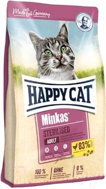 Сухой корм для кошек Happy Cat Minkas Sterilised / 70409 от компании Бесплатная доставка по Беларуси - фото 1