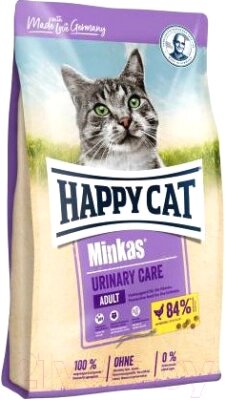 Сухой корм для кошек Happy Cat Minkas Urinary Care Geflugel / 70376 от компании Бесплатная доставка по Беларуси - фото 1