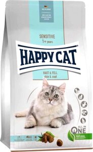 Сухой корм для кошек Happy Cat Sensitive Haut&Fell Для кожи и шерсти / 70600