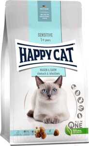 Сухой корм для кошек Happy Cat Sensitive Magen&Darm 34/14 утка и рис для пищеварения / 70596