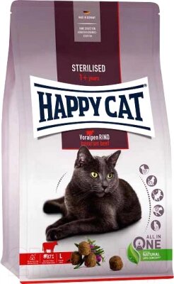 Сухой корм для кошек Happy Cat Sterilised Voralpen-Rind Баварская говядина / 70574 от компании Бесплатная доставка по Беларуси - фото 1