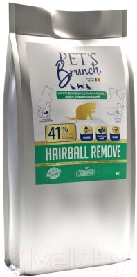 Сухой корм для кошек Pet's Brunch Hairball Remove шерстевыводящий от компании Бесплатная доставка по Беларуси - фото 1