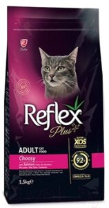 Сухой корм для кошек Reflex Plus для привередливых кошек с лососем