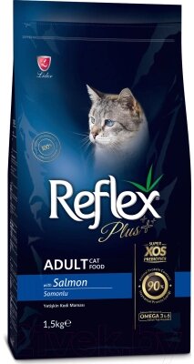 Сухой корм для кошек Reflex Plus с лососем от компании Бесплатная доставка по Беларуси - фото 1