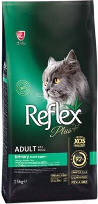 Сухой корм для кошек Reflex Plus Urinary с курицей от компании Бесплатная доставка по Беларуси - фото 1