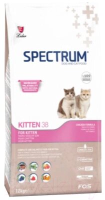 Сухой корм для кошек Spectrum Kitten38 для котят с курицей от компании Бесплатная доставка по Беларуси - фото 1