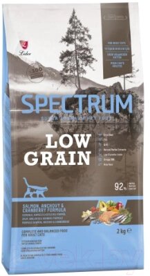 Сухой корм для кошек Spectrum Low Grain с лососем, анчоусом клюквой от компании Бесплатная доставка по Беларуси - фото 1