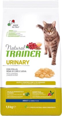 Сухой корм для кошек Trainer Natural Urinary при мочекаменной болезни с курицей от компании Бесплатная доставка по Беларуси - фото 1