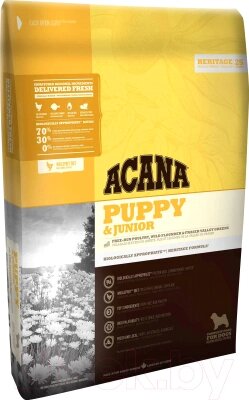 Сухой корм для собак Acana Heritage Puppy & Junior от компании Бесплатная доставка по Беларуси - фото 1