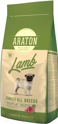 Сухой корм для собак Araton Junior Lamb / ART45638 от компании Бесплатная доставка по Беларуси - фото 1