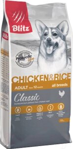 Сухой корм для собак Blitz Pets Classic Adult Chicken & Rice / 4153