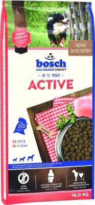 Сухой корм для собак Bosch Petfood Active от компании Бесплатная доставка по Беларуси - фото 1