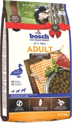 Сухой корм для собак Bosch Petfood Adult Duck&Rice от компании Бесплатная доставка по Беларуси - фото 1