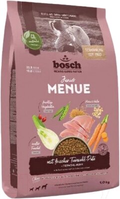 Сухой корм для собак Bosch Petfood HPC Menue Mini Junior индейка с овсом и пшеном / 5412001 от компании Бесплатная доставка по Беларуси - фото 1