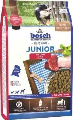 Сухой корм для собак Bosch Petfood Junior Lamb&Rice от компании Бесплатная доставка по Беларуси - фото 1