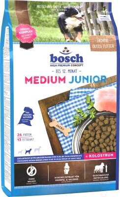 Сухой корм для собак Bosch Petfood Medium Junior от компании Бесплатная доставка по Беларуси - фото 1