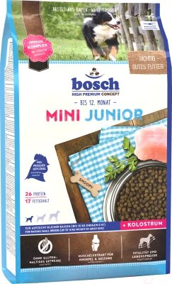 Сухой корм для собак Bosch Petfood Mini Junior от компании Бесплатная доставка по Беларуси - фото 1