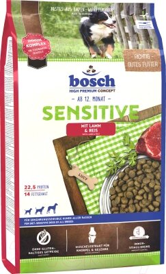 Сухой корм для собак Bosch Petfood Sensitive Lamb&Rice от компании Бесплатная доставка по Беларуси - фото 1