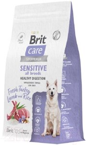 Сухой корм для собак Brit Care Dog Adult Sensitive Healthy Digestion с инд. и ягн. 5066452
