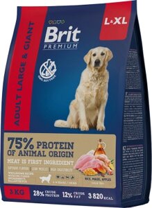 Сухой корм для собак Brit Premium Dog Adult Large and Giant с курицей / 5049998