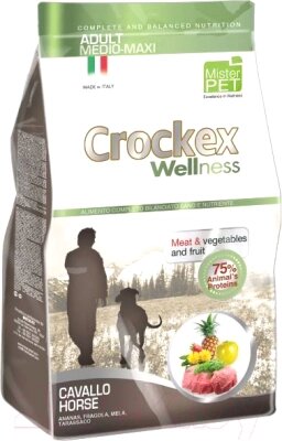 Сухой корм для собак Crockex Wellness Medio-Maxi Adult Horse & Rice / MCF3712 от компании Бесплатная доставка по Беларуси - фото 1