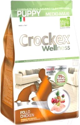 Сухой корм для собак Crockex Wellness Medio-Maxi Puppy Chicken & Rice / MCF3312 от компании Бесплатная доставка по Беларуси - фото 1