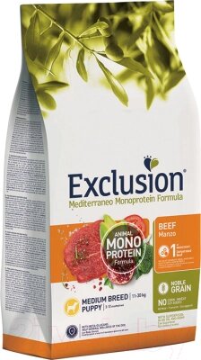 Сухой корм для собак Exclusion Monoprotein Beef Noble Grain для средних пород / NGABM03 от компании Бесплатная доставка по Беларуси - фото 1