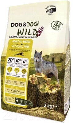 Сухой корм для собак Gheda Petfood Dog&Dog Wild Regional Farm с курицей, уткой и кроликом от компании Бесплатная доставка по Беларуси - фото 1