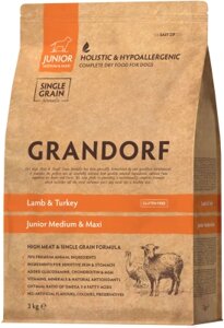 Сухой корм для собак Grandorf Dog Junior Lamb & Turkey