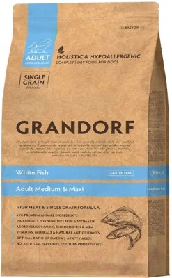 Сухой корм для собак Grandorf Medium&Maxi Breeds White Fish от компании Бесплатная доставка по Беларуси - фото 1