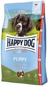 Сухой корм для собак Happy Dog Sensible Puppy Lamm & Reis / 61008
