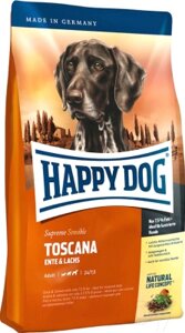 Сухой корм для собак Happy Dog Supreme Sensible Toscana Adult Ente & Lachs