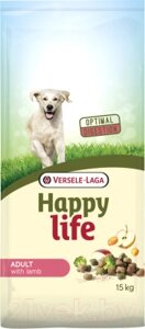 Сухой корм для собак Happy Life Для взрослых собак, ягненок / 431101