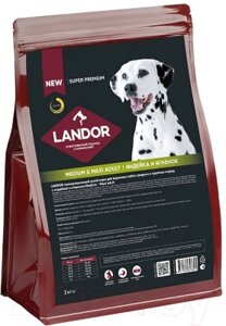 Сухой корм для собак Landor Для взрослых cредних и круп. пород c индейкой и ягненком / L1022