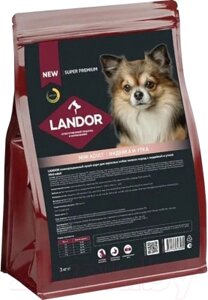 Сухой корм для собак Landor Для взрослых собак мелких пород c индейкой и уткой / L1020