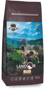 Сухой корм для собак Landor Для взрослых собак всех пород ягненок с рисом / 7843310