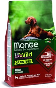 Сухой корм для собак Monge Bwild Grain Free Lamb