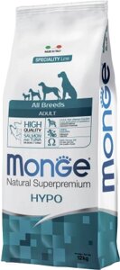 Сухой корм для собак Monge Speciality Line Hypo гипоаллергенный, с лосось и тунцом