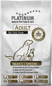 Сухой корм для собак Mypets Platinum Adult иберийская свинина с зеленью / 3201-15