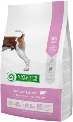 Сухой корм для собак Nature's Protection Junior Lamb / NPS45746 от компании Бесплатная доставка по Беларуси - фото 1