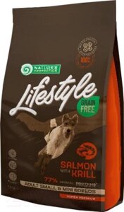 Сухой корм для собак Nature's Protection Lifestyle Grain Free Adult Salmon with Krill / NPLS45680