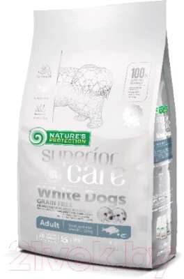 Сухой корм для собак Nature's Protection Superior Care White Dog Grain Free White Fish / NPSC45667 от компании Бесплатная доставка по Беларуси - фото 1
