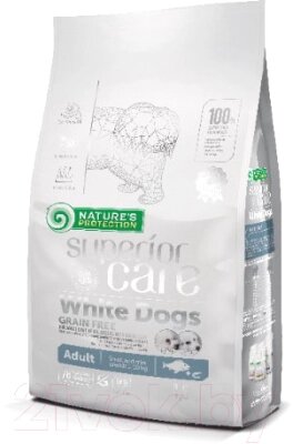 Сухой корм для собак Nature's Protection Superior Care White Dog Grain Free White Fish / NPSC45668 от компании Бесплатная доставка по Беларуси - фото 1