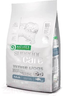 Сухой корм для собак Nature's Protection Superior Care White Dogs Grain Free White Fish / NPSC45668 от компании Бесплатная доставка по Беларуси - фото 1