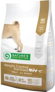 Сухой корм для собак Nature's Protection Weight Control Sterilised With Krill / NPS45661