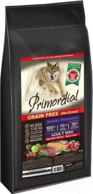 Сухой корм для собак Primordial Dog Mini Adult Trout & Duck MSP5106 от компании Бесплатная доставка по Беларуси - фото 1